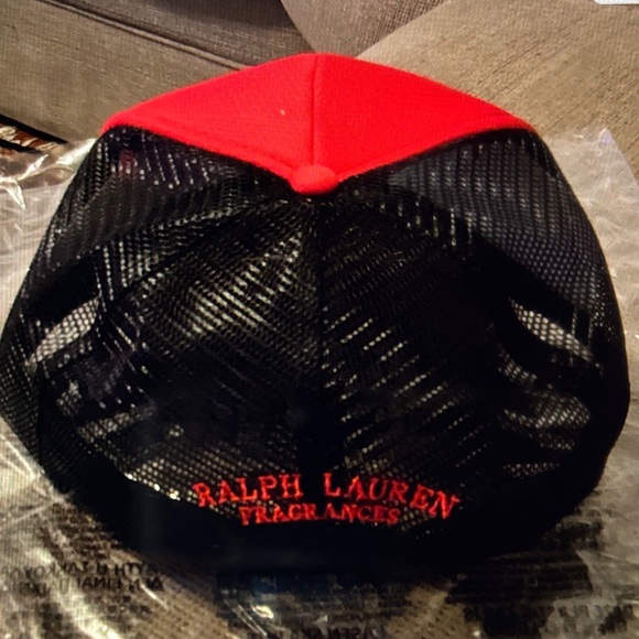 Red Ralph Lauren Polo Racing Cap New - Picture 3 of 4